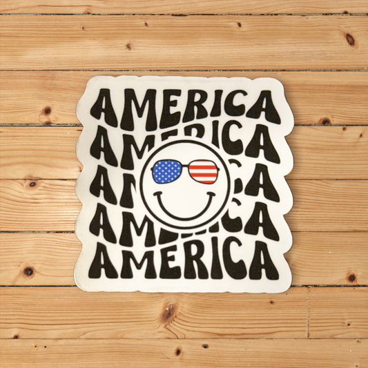 Retro America 3" Sticker