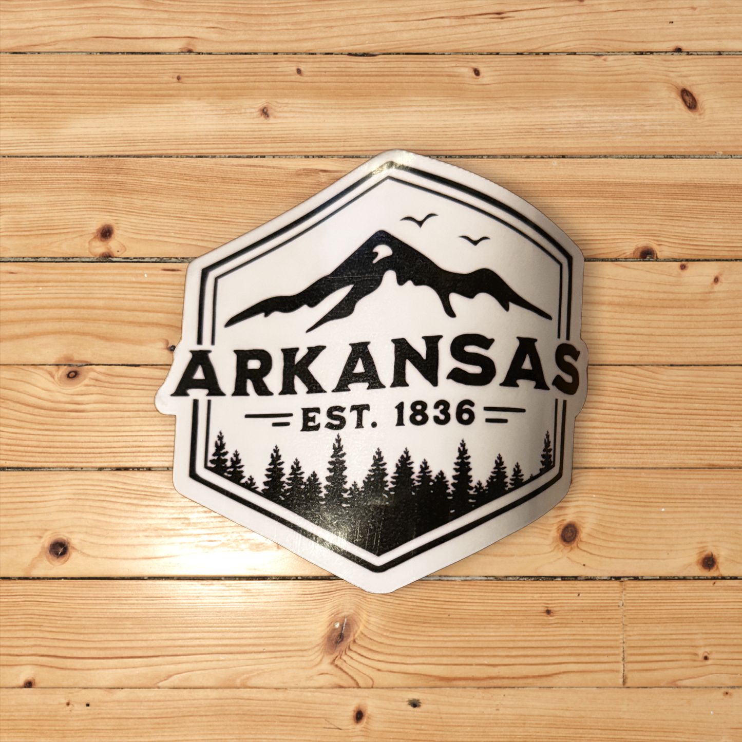 Arkansas Established 1836 3" Sticker