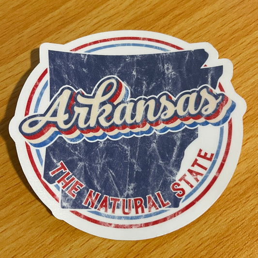 Retro Arkansas Sticker